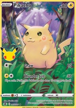 Pikachu CEL-005 Holo Rare Excellent Englisch