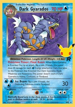 Dark Gyarados CEL-TR 8 Holo Rare Near Mint Englisch