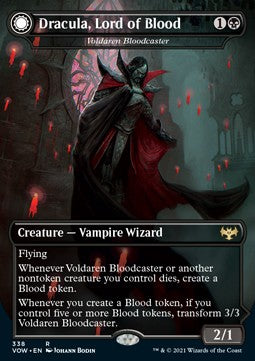 Voldaren Bloodcaster // Bloodbat Summoner (V.2) XVOW-338 Rare Near Mint Englisch Foil