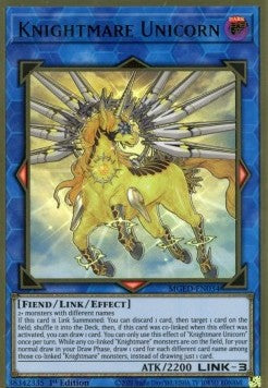 Albtraumritter Einhorn (V.1) MGED-034 Premium Gold Rare Good Deutsch 1. Auflage