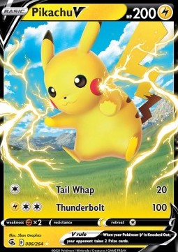 Pikachu V FST-086 Ultra Rare Near Mint Deutsch