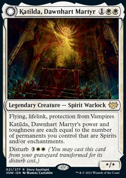 Katilda, Dawnhart Martyr // Katilda's Rising Dawn VOW-21 Rare Near Mint Englisch