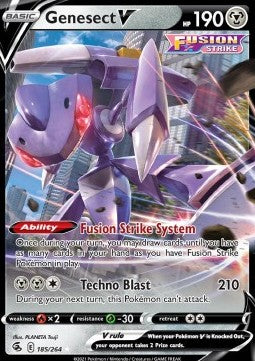 Genesect V FST-185 Ultra Rare Near Mint Englisch