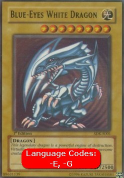 Blue-Eyes White Dragon (V.1) SDK-001 Ultra Rare Poor Englisch