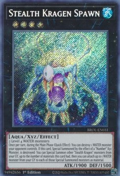 Tarnkappen-Kragenkraken-Brut BROL-031 Secret Rare Excellent Deutsch 1. Auflage