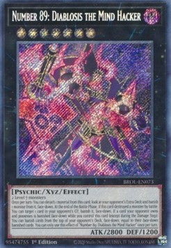 Nummer 89: Diablosis der Gedankenhacker BROL-073 Secret Rare Poor Deutsch 1. Auflage