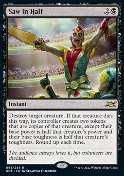Saw in Half UNF-88 Rare Excellent Englisch Foil
