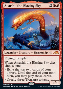 Atsushi, the Blazing Sky NEO-134 Mythic Near Mint Englisch