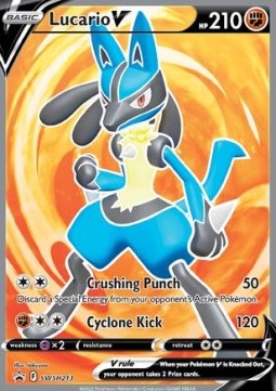 Lucario V SWSH-213 Promo Excellent Deutsch
