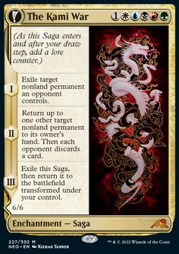 The Kami War // O-Kagachi Made Manifest NEO-227 Mythic Near Mint Deutsch Foil