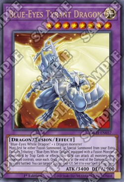 Blue-Eyes Tyrant Dragon BACH-037 Ultra Rare Near Mint Englisch 1. Auflage