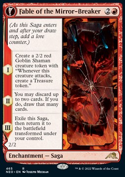 Fable of the Mirror-Breaker // Reflection of Kiki-Jiki (V.2) XNEO-465 Rare Near Mint Deutsch Foil