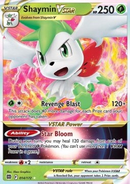 Shaymin VSTAR BRS-014 Ultra Rare Excellent Deutsch