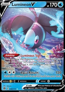 Lumineon V BRS-040 Ultra Rare Light Played Englisch