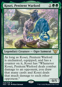 Kosei, Penitent Warlord NEC-26 Rare Near Mint Englisch