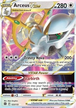 Arceus VSTAR BRS-123 Ultra Rare Near Mint Englisch