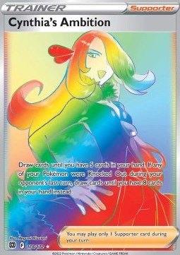 Cynthias Ehrgeiz BRS-178 Secret Rare Boosterfrisch Deutsch