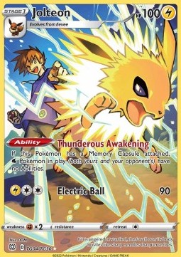 Jolteon BRS-TG04 Holo Rare Near Mint Englisch