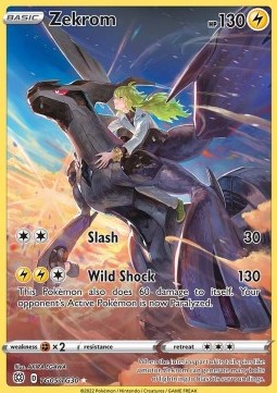 Zekrom BRS-TG05 Holo Rare Played Deutsch