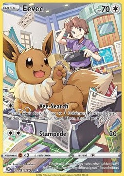 Eevee BRS-TG11 Holo Rare Excellent Englisch