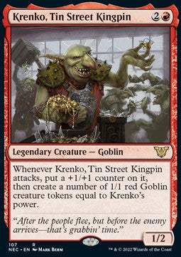 Krenko, Tin Street Kingpin NEC-107 Rare Near Mint Englisch