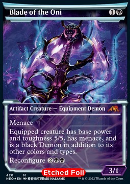 Klinge der Oni (V.3) XNEO-420 Mythic Near Mint Deutsch Foil