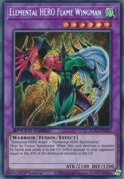 Elementar-HELD Flammenflügelmann SGX1-DEA21 Secret Rare Near Mint Deutsch 1. Auflage