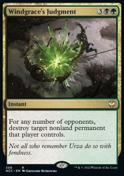 Windgrace's Judgment NCC-358 Rare Near Mint Englisch