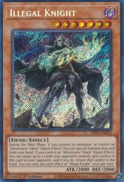 Illegaler Ritter DIFO-023 Secret Rare Excellent Deutsch 1. Auflage