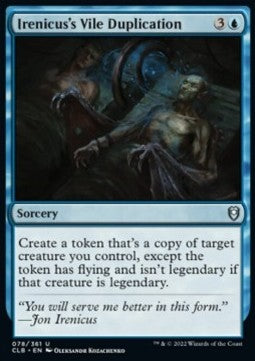 Irenicus's Vile Duplication CLB-78 Uncommon Near Mint Englisch