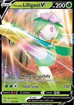 Hisuian Lilligant V ASR-017 Ultra Rare Excellent Englisch