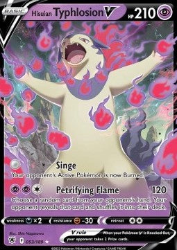 Hisuian Typhlosion V ASR-053 Ultra Rare Light Played Englisch