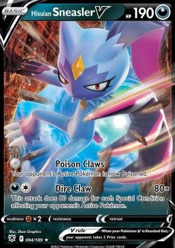 Hisuian Sneasler V ASR-094 Ultra Rare Good Englisch