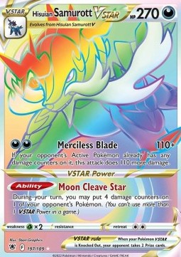 Hisuian Samurott VSTAR ASR-197 Secret Rare Near Mint Englisch