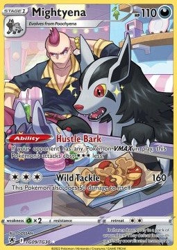 Mightyena ASR-TG09 Holo Rare Near Mint Englisch