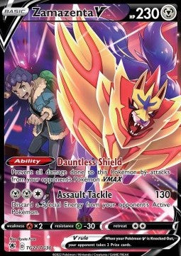 Zamazenta V ASR-TG22 Ultra Rare Excellent Englisch