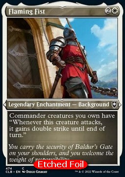 Flaming Fist (V.1) XCLB-474 Common Excellent Englisch Foil