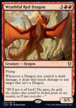 Wrathful Red Dragon CLB-207 Rare Excellent Englisch