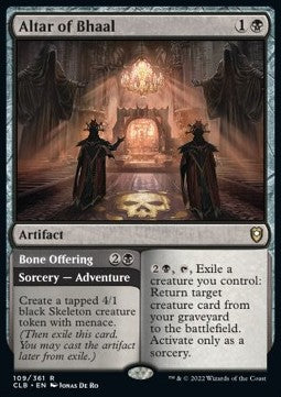 Altar of Bhaal // Bone Offering CLB-109 Rare Near Mint Englisch