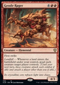 Geode Rager XCLB-794 Rare Excellent Englisch