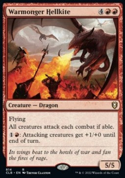 Warmonger Hellkite XCLB-814 Rare Excellent Englisch