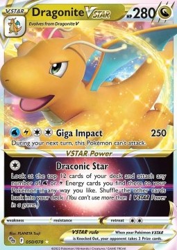 Dragonite VSTAR PGO-050 Ultra Rare Near Mint Englisch