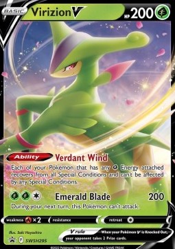 Virizion V SWSH-295 Promo Excellent Englisch