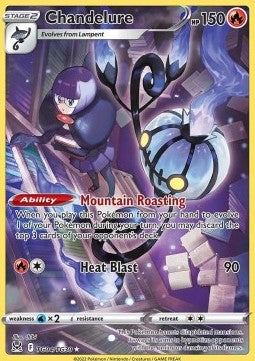 Chandelure LOR-TG04 Holo Rare Excellent Englisch