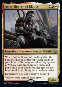 Astor, Bearer of Blades DMU-194 Rare Light Played Englisch Foil