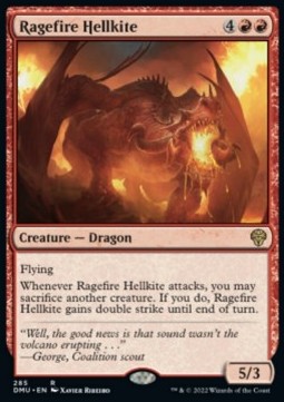 Ragefire Hellkite XDMU-285 Rare Excellent Englisch