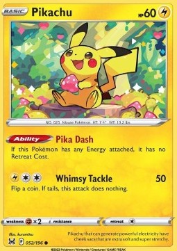 Pikachu LOR-052 Common Excellent Englisch