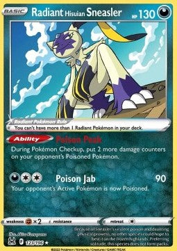 Strahlendes Hisui-Snieboss LOR-123 Ultra Rare Excellent Deutsch