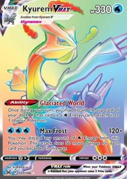 Kyurem VMAX LOR-197 Secret Rare Excellent Englisch
