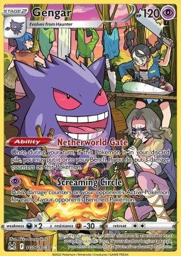 Gengar LOR-TG06 Holo Rare Light Played Deutsch